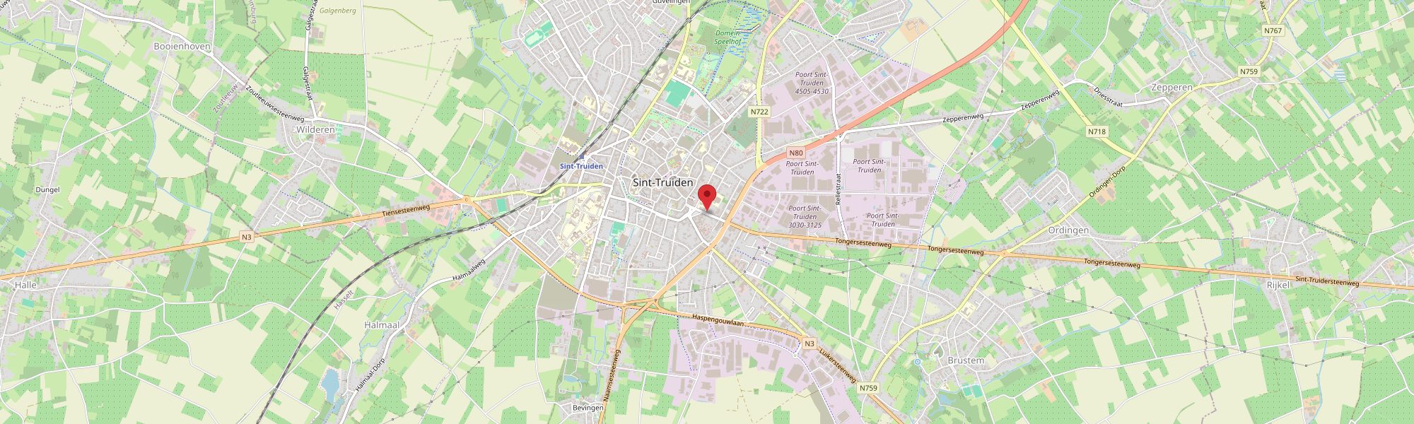 Kaart: Tongersesteenweg 28, 3800 Sint-Truiden, België